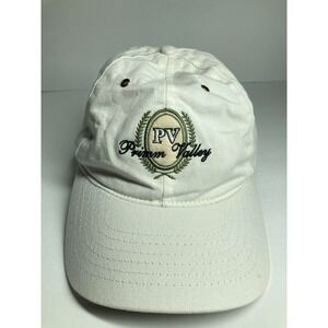 PV Primm Valley Nevada Cap Hat White Adjustable Embroidered Legendary Headwear